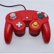 Resim Fortunelane Ngc Oyun Kolu - Kırmızı Renk, Tek/üç Nokta, Gamecube Uyumlu, Taşınabilir Oyuncu Kolu 