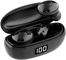 Resim HKT-6 Bluetooth uyumlu 5.0 9D Kulak Tomurcuğu için Siyah 