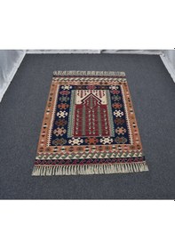 Resim Zehra Abla Halı Yeni El Dokuma Otantik Balıkesir Yörük Yün Kilim 6406 