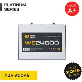Resim Werer Energy 24V 600Ah LiFePO4 Platinum Series Bluetooth'lu Lityum Demir Fosfat Akü 