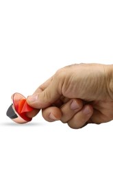 Resim Badem10 Yarımay Kapı Stoperi Tamponu Yapışkanlı Metal Kapı Stopu Bakır (5 Adet) 