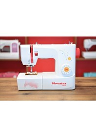 Resim Moonstar Model Q60h Ev Tipi 32 Desenli Düz Dikiş , Zikzak Ve Piko Makinesi Beyaz 