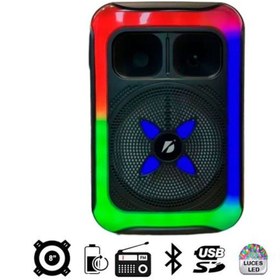 Resim Tekno Gökhan KTS-1727 8 İnç. Taşınabilir Karaoke Mikrofonlu RGB Işıklı Bluetooth Hoparlör 