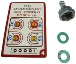 Resim Universal Lpg Ocak Memesi? Enjektör 4'lü Set Di?Rsek Ve Conta (Üniversal) 