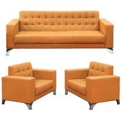 Resim Koltukstilim Terza Jb Üçlü Ofis Oturma Grubu Turuncu 