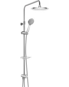 Resim Eca Niobe Teleskobik Kolonlu Banyo Tepe Duş Seti Yuvarlak Takım 102158039 Krom 