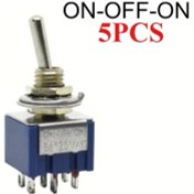 Resim Topshop1 5 Adet On-off-on / On-on Mini Mts-102 103 202 203 6 Pinli Toggle Anahtar Araç Güç Düğmesi 