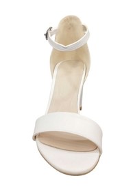 Resim Merry Pace 542215z Önü Açık Tek Bant 8 Cm Kalın Topuklu Kadın Klasik Topuklu Ayakkabı beyaz 