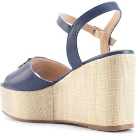 Resim Nine West Monnı 5fx Lacivert Kadın Dolgu Topuk Sandalet 