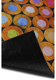 Resim Kalem Desenli Kauçuk Kapı Önü Paspası 