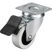 Resim 334 - 50X20 mm Çift Bilyalı Tablalı Frenli Teker 4 Adet 