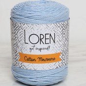 Resim Loren Cotton Macrame Bebe Mavi - R051 - 34375 