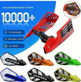 Resim Tongdashop Beyaz Siyah Ktm Yamaha Honda Exc Crf Universal Motosiklet El Koruyucuları 360 Dönebilir Kaymaz 