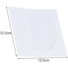 Resim Cd Zarfı Pencereli Cd / Dvd Zarf Beyaz Zarf - 20 Adet 