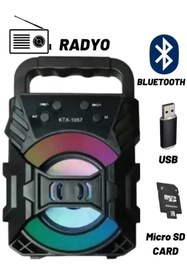 Resim Torima KTS-1057 Işıklı Ses Bombası Bluetooth Hoparlör 