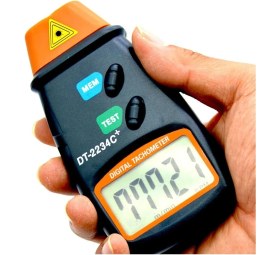 Resim DT-2234C Dijital Lazermetre Rpm Takometre Hız Göstergeli Devir Ölçer 