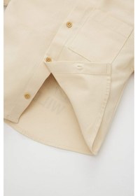 Resim Defacto Erkek Bebek Gabardin Uzun Kollu Gömlek C0638a524sper42 Ekru 