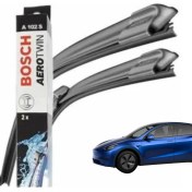 Resim Elo Tesla Model Y / Model 3 Ön Cam Aerotwin Silecek Süpürgesi Takımı, Bosch Marka 