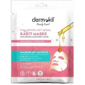 Resim Dermokıl Kağıt Maske Hyalurolik Asit 28 gr 