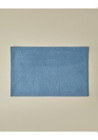 Resim English Home Waffle Weave Kaydırmaz Taban Banyo Paspası 50x80 Cm Mavi Mavi 