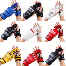Resim 1 Çift Boks Eldiveni, Taekwondo, Karate, Sanda Eğitimi Için Koruyucu Ekipman 