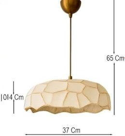 Resim Terrond Handmade Karbon Beton Avize | Modern Tasarım, Tek Ampul Başlıklı | 37x68 cm | E27 Uyumlu | Enerji Tasarruflu | CE Sertifikalı 
