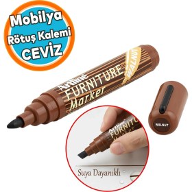 Resim Nzb Mobilya Rötuş Kalemi Ceviz Renk Ahşap Masa Parke Dolap Kalemi Çizik Giderici Çatlak Kapatıcı 