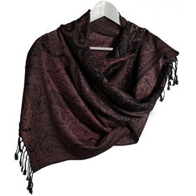 Resim Pashmina Şal - Bakır Rengi Kadın Şal - %100 Paşmina Yünü Bakır 