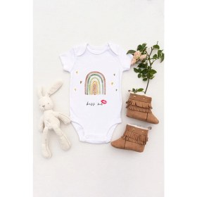 Resim Tuğba Baby Unisex Bebek Kiss Me Baskılı Body Zıbın 