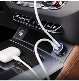 Resim Mcg Araç İçi Çakmaklığa Takılantype-c Ve Usb Girişli 2 Portlu Hızlı Şarj Adaptörü 