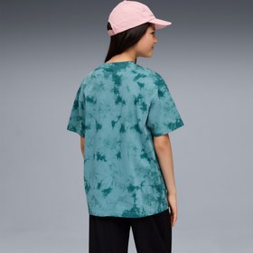Resim Puma Essentials Relaxed Tie-Dye Çocuk Yeşil T-Shirt 