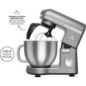 Resim Karaca Mastermaid Chef Pro Çift Kollu Stand Mikser Galaxy Grey 1750 W 