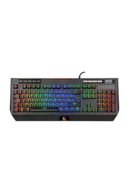 Resim Rampage KB-R105 EXHERO Usb Kablolu RGB Ledli Outemu Blue Switch 5 Makro Tuşlu Gaming Q Klavye 