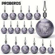 Resim PREOBEROS 10 adet Balıkçılık Küresel Drop Shot Ağırlıkları, 3.5g 5g 7g 10g 14g 20g - Tatlısu ve Tuzlu Su Balıkçılığı için Varil Dönerli Kurşun İnce Ağırlıklar 