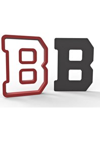 Resim Büyük B Harfi 11 Cm Kurabiye Kalıbı 