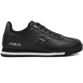 Resim Hammer Jack Siyah Suni Deri Erkek Sneaker 