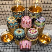 Resim 50 adet Tek Kullanımlık Kağıt Fırın Kabı Seti - Desenli Yuvarlak Cupcake Kalıpları, Parlak Isıya Dayanıklı Kapaklı Muffin Kapları - Düğünler, Doğum Günleri ve Mevsimsel Partiler İçin Çok Amaçlı Kek Kılıfları - Noel, Cadılar Bayramı, Paskalya, Şükran Günü, Sevgililer Günü için Çeşitli Tatil Temaları 