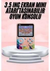 Resim 3.5 İnç Klasik Retro Lcd Ekran 500 Oyunlu Oyun Konsolu Taşınabilir 