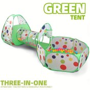 Resim 1 adet Yeşil Polka Dots Tasarımı ile Çocuk Oyun Topu Havuzu Çadırı - Dayanıklı Pop-Up Oyun Evi ve Çit, Aktif Çocuklar için Büyük Açık Hava Plaj Oyuncak, Eğlenceli Tatil Hediyesi (Top Dahil Değil), Top Oyun Çadırı, Çocuk Eğlencesi, Canlı Çocuk Oyun Evi, Hava Dayanıklı Kanvas, Çocuklar 