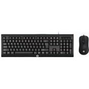 Resim HP KM100 Kablolu Türkçe Q Klavye & Mouse Set Siyah (Ramwhite Türkiye Garantili) 