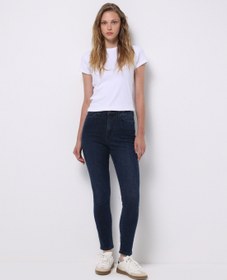 Resim Skinny Fit Kadın Lacivert Jean Pantolon Colin's