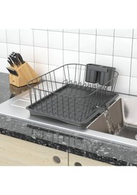 Resim Teknotel Tek Katlı Bulaşıklık Tabaklık Oluklu Tepsi Mat Siyah Kb0 Mat Siyah 