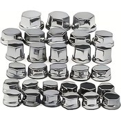 Resim Gaojunshop01 30 Parça Gümüş Motor Dekoratif Somun Kapakları Modifiye Stil Parçaları 