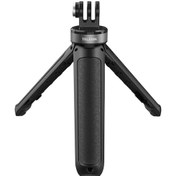 Resim Singree Telesın Mini Seyahat Çubuğu Ve Tripod - Gopro, Insta360, Osmo İçin Hafif Ve Ayarlanabilir Vlog Çekim Aparatı Siyah 