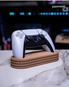 Resim three3dprints Playstation 5 Joystick Standı Ps5 Kol Tutucu Ahşap Görünümlü Plastik 