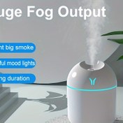 Resim 1pc USB Şarj 250ML Ultrasonik Soğuk Mist Nemlendirici ile LED Işık Aydınlatması - Sessiz, Taşınabilir Buharlı Hava Dağıtıcı - Ev, Ofis ve Okul için İdeal Hediyelik Ürün - Tatiller ve Okula Dönüş için 