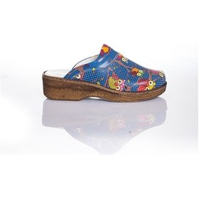 Resim Lacivert Baykuşlar Temalı Ortopedik Sabo Terlik Hemşire Doktor Çok Renkli 