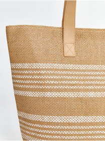 Resim LC Waikiki LCW ACCESSORIES Bej Hasır Kadın Plaj Çantası 
