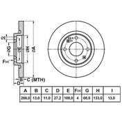 Resim MGA 50155 FREN DİSKİ ÖN 301 12- PARTNER 96- / C-ELYSEE 12- C2 03- 