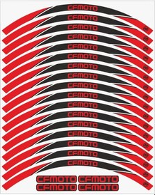 Resim Cf Moto 650 Nk Jant Şeridi Kırmızı 